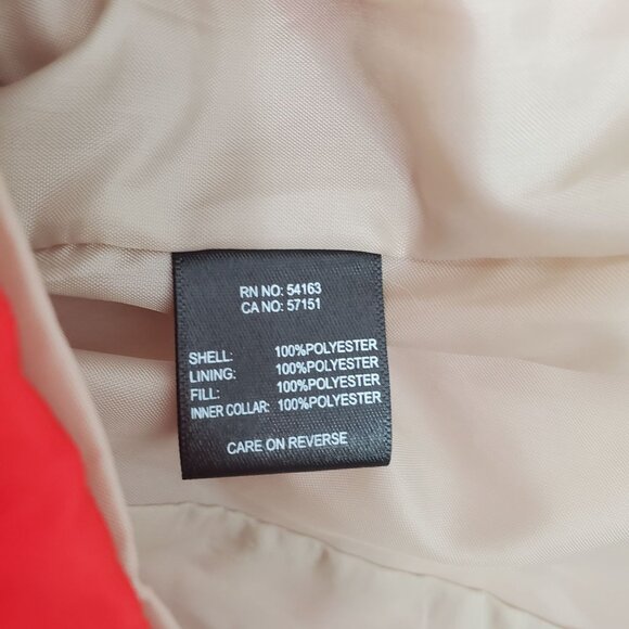 G.H. Bass & Co. Women's Outerwear Quilted Puffer Winter Coat Jacket Red Size PS - Picture 9 of 14